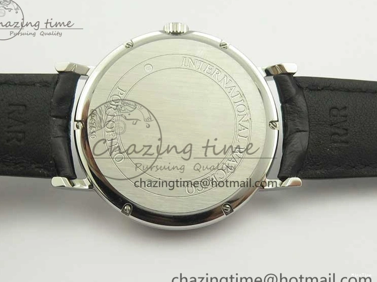 MIROTIME 0321 Portofino Automatic SS TWF 1:1 Best Edition Black Dial on Black Leather Strap A TravelReady 7199